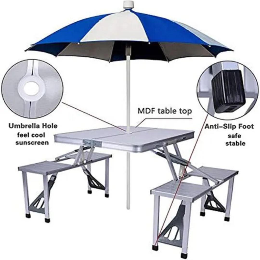 Foldable Table with Seats