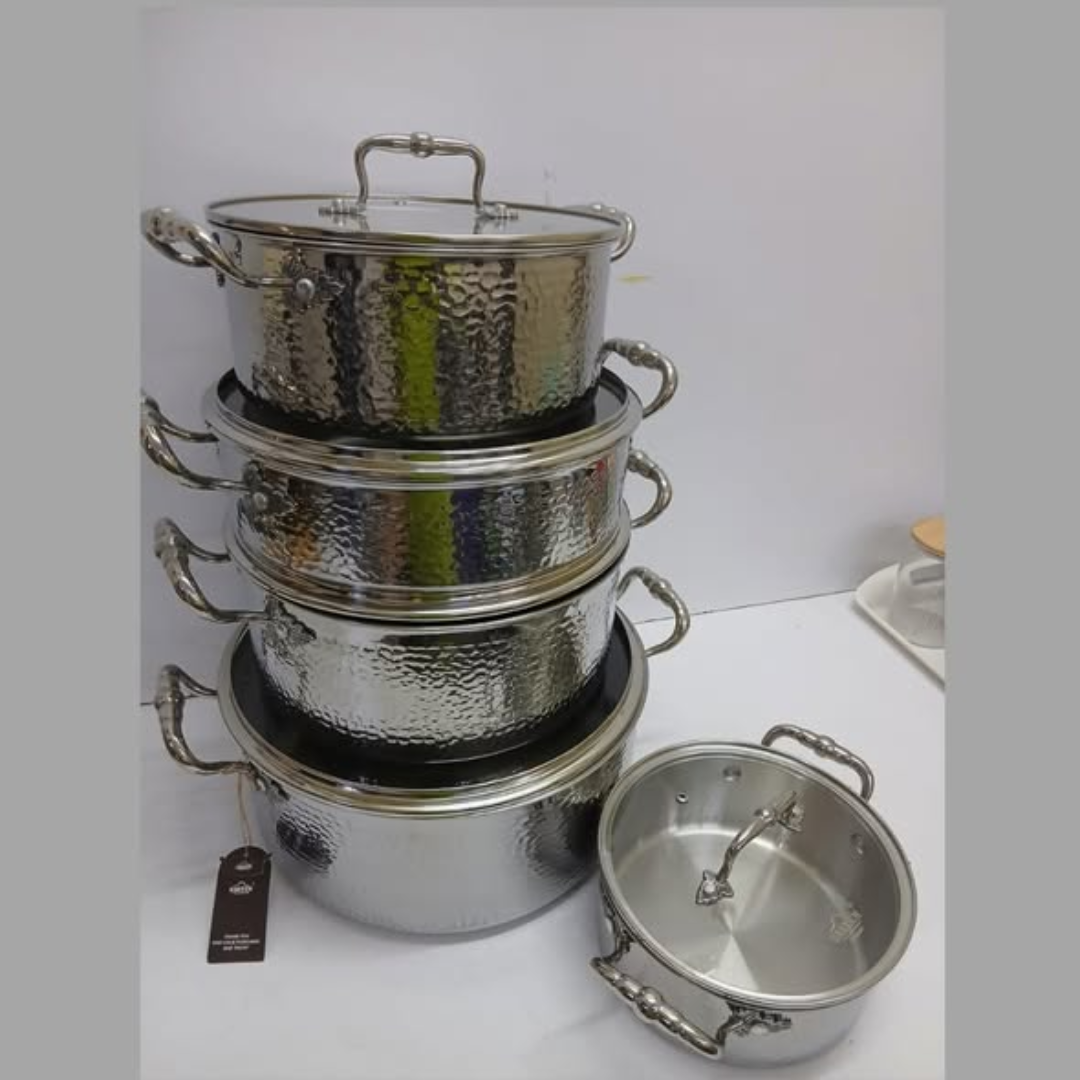 10-Piece Tri-Ply Stainless Steel Cookware Set (VK 98)