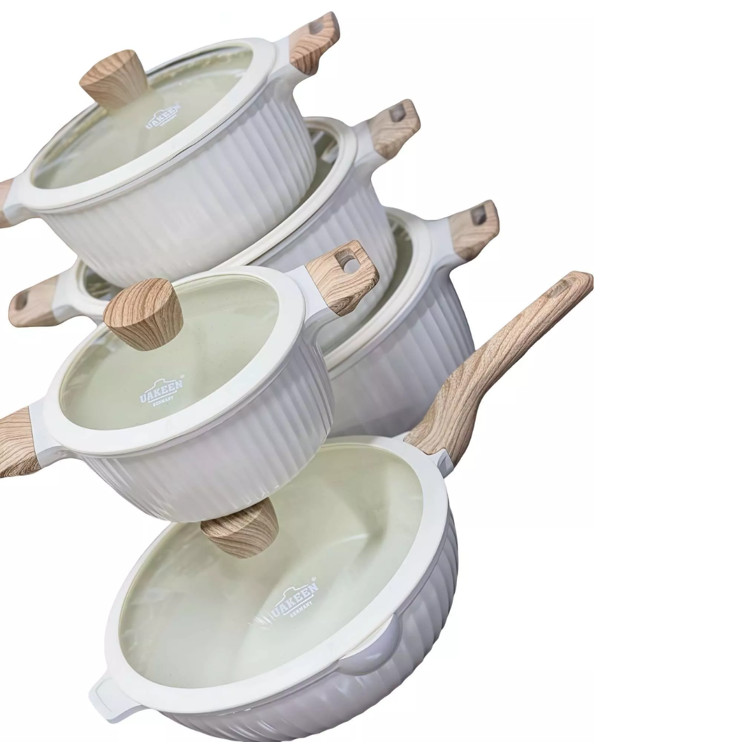 10PCS Uakeen Nonstick Cookware Set (VK 49)