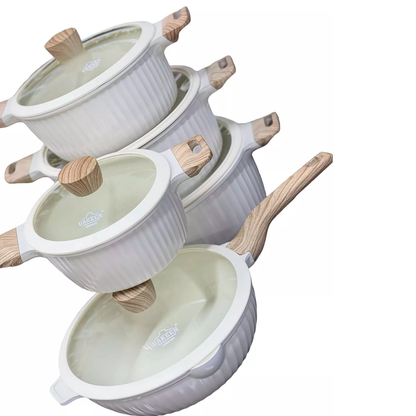 10PCS Uakeen Nonstick Cookware Set (VK 49)