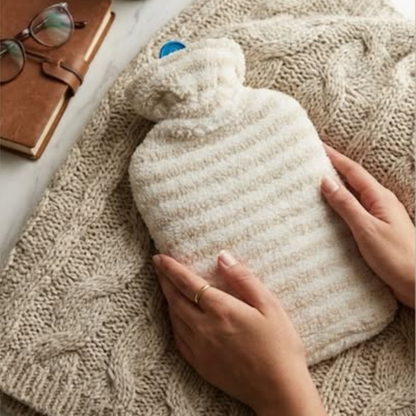 2L Striped Hot Water Bottle
