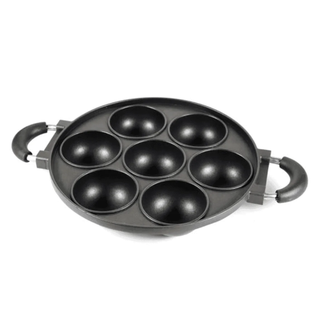 7-Hole Heavy Die-Cast Vitumbua Pan