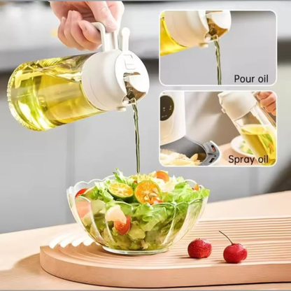 Automatic Flip-Top Glass Oil Dispenser