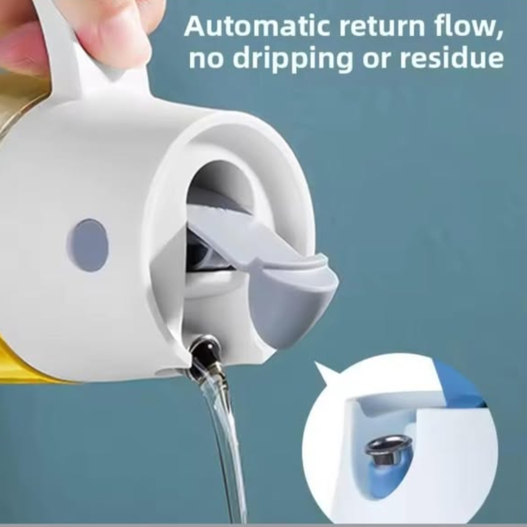 Automatic Flip-Top Glass Oil Dispenser