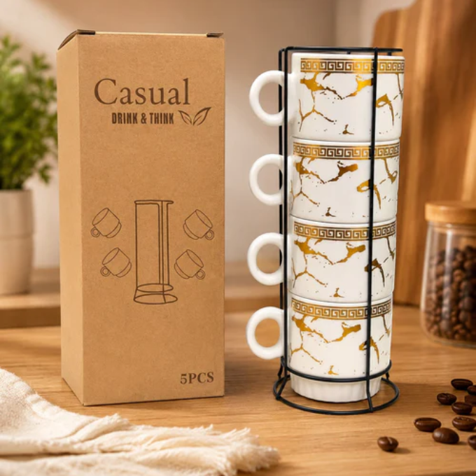 Ceramic Coffee Cup Set
