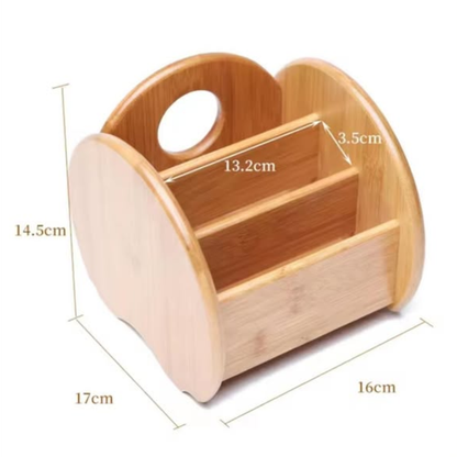 Classic Bamboo Desktop Organizer