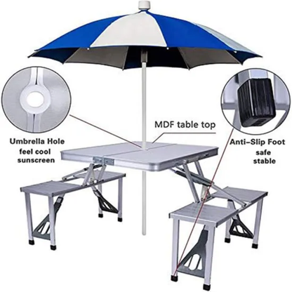 Foldable Table with Seats