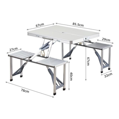 Foldable Table with Seats