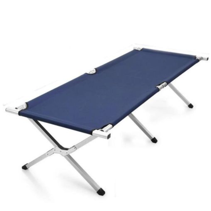 Navy Blue Foldable Camping Bed