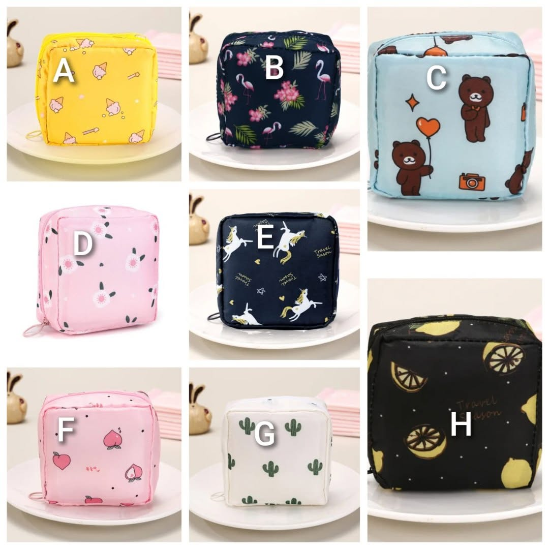 Varieties of Pad Pouch / Sanitary Tampon Storage Bag