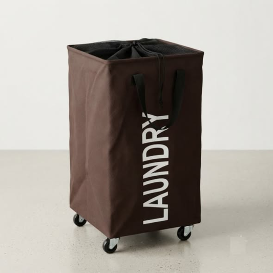 Rolling Laundry Basket with Wheels
