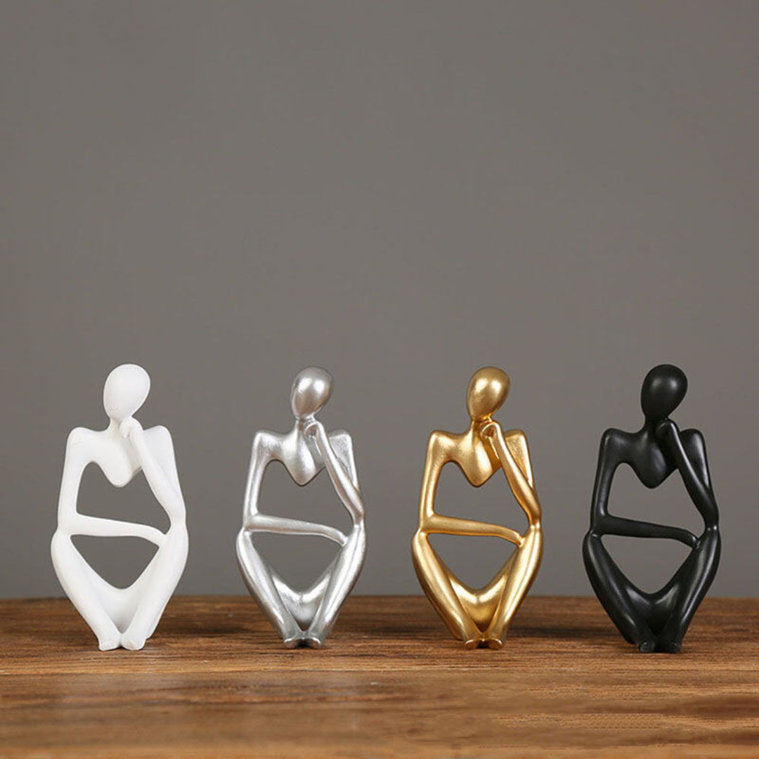 Thinker man decor statues
