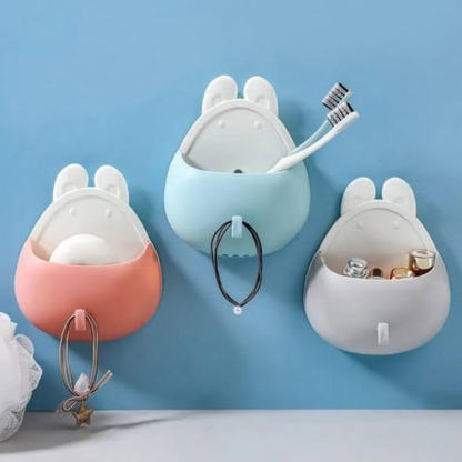 Wall-Mount Seamless Toothbrush Holder